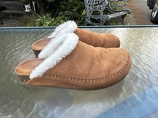 Jenni Kayne Shearling-Lined Clog / Mule In Saddle Women  s Size EU 38, US 7.5