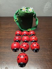 Yellow Door ladybug counting set 9 wood ladyb...