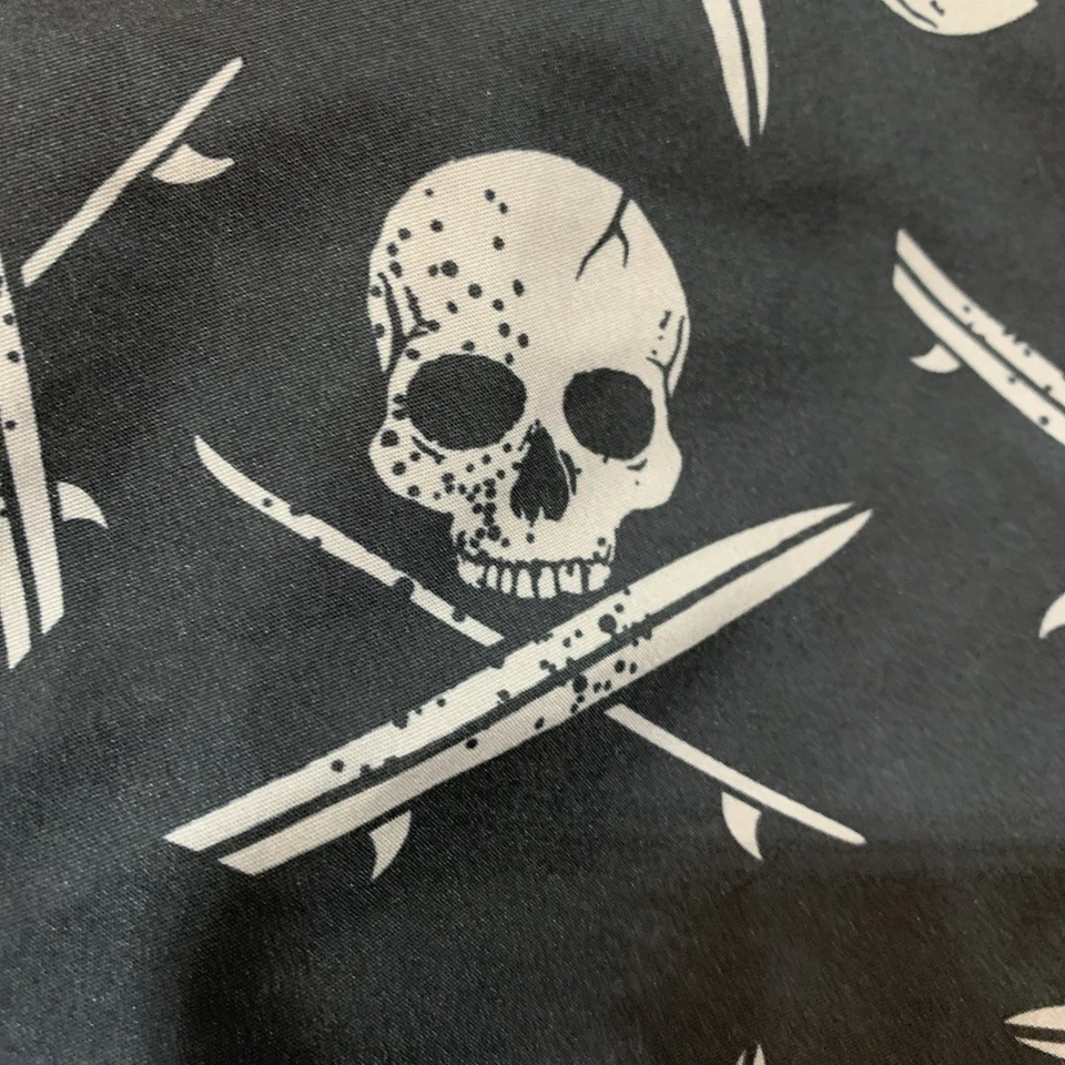 Bañador Ocean Pacific OP negro para niño con calaveras y tablas de surf M 8 sin bolsillos Foto 2 de 4