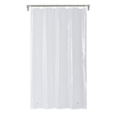 Medium Weight PEVA Shower Liner 54 x 78 Clear for Bathroom Stall