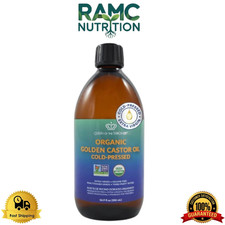 QUEEN OF THE THRONES Organic Golden Castor Oil  100 Pure for Hair - 16.9 Oz