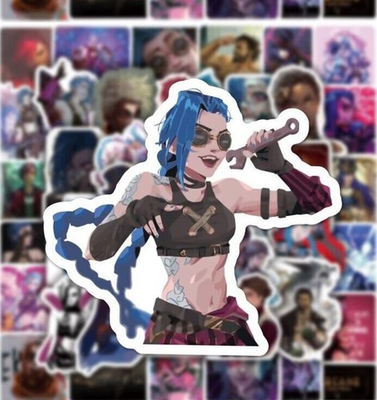 #ad Game Arcane：League of Legends Stickers DIY Notebook Phone Anime waterproof 50 pc $8.96