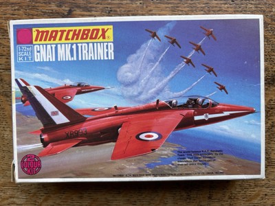 Matchbox PK-15, 1:72, GNAT MK.1 TRAINER, RED ARROWS, komplett und unbenutzt