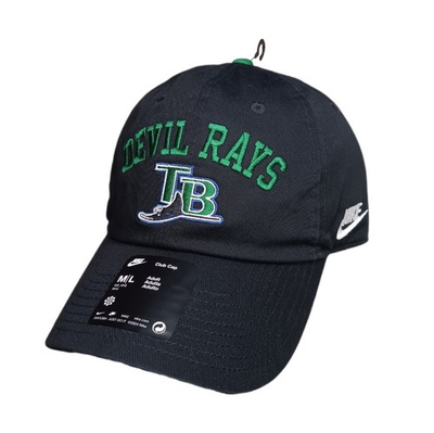#ad Nike Tampa Bay Devil Rays Hat Cap Mens Adjustable Black Throwback MLB Club Cap $14.95