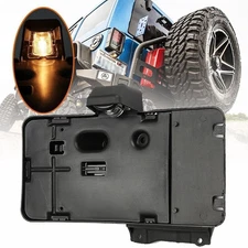 Rear License Plate Mounting Holder Bracket &Light For 2007 -18 Jeep Wrangler JK