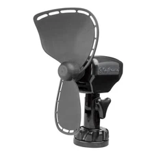 Caframo Ultimate. 12V Lighter Plug Fan for Boats and Campers. Easy to Black