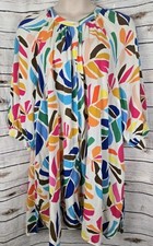 Tabitha Brown x Target Floral Shirt Dress 1xCrinkle Viscose Resort Vacation