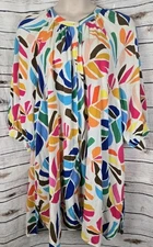 Tabitha Brown x Target Floral Shirt Dress 1xCrinkle Viscose Resort Vacation