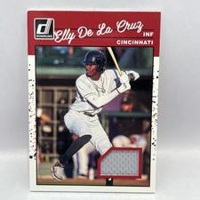 2023 Panini Donruss - Retro 1990 Materials Elly De La Cruz #90M-EC (MEM, RC)