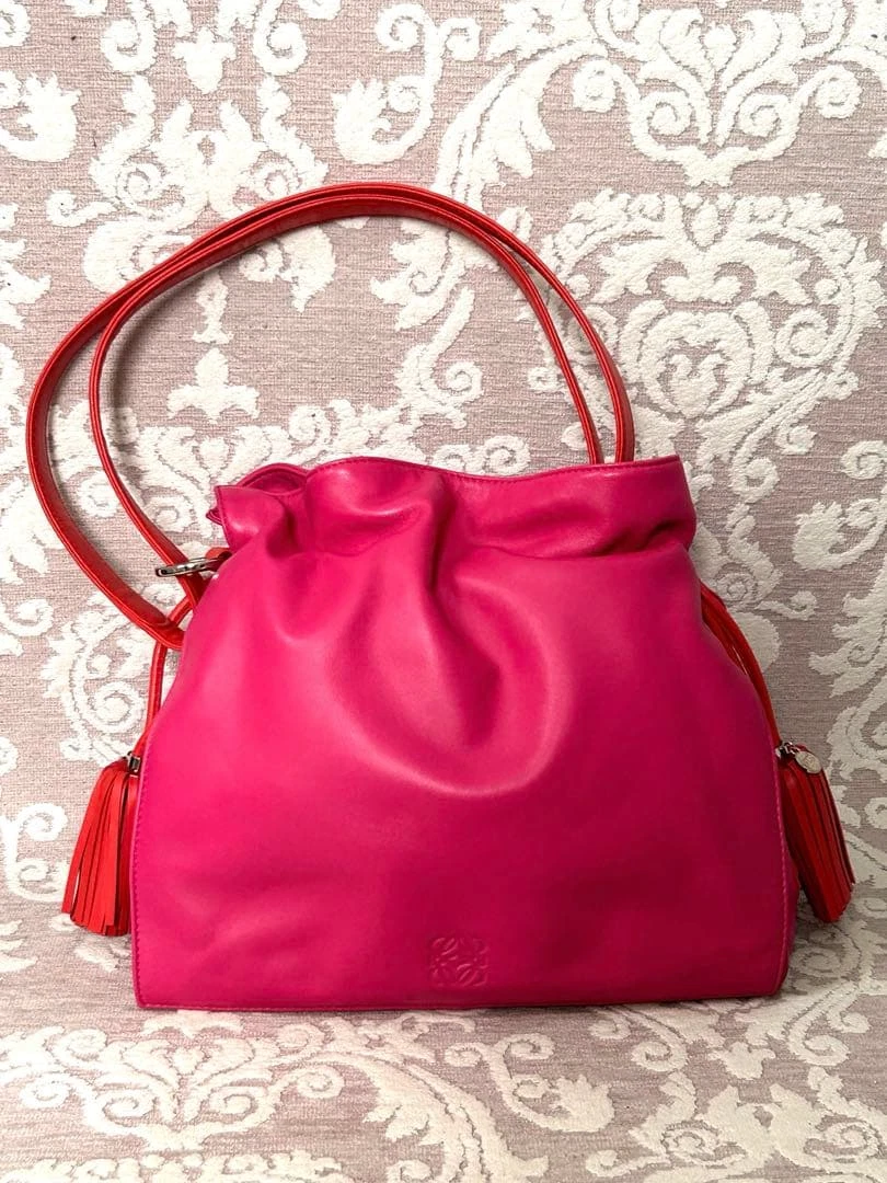 Pink Leather Exterior Loewe Bags & Handbags for Women for sale | eBay