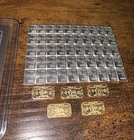 Valcambi Suisse Silver Bars 1g lot of 50 + 5 silver 1g bars the rising sun mint