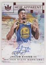 2018-19 Panini Court Kings Heir Apparent Ruby 90/99 Jacob Evans III Auto 00a6