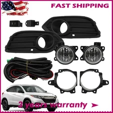 Halogen Fog Lights For 2019-2020-2021-2022 Honda HRV HR-V w/Bulb+Switch