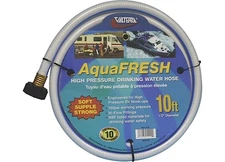 Valterra W01-5120 AquaFresh 1/2" x 10' White RV Drinking Water Hose 160 PSI