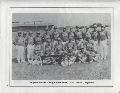 1987 Puerto Rico Sandy Koufax Seire Mundial American Amateur BB Congress Program - Picture 3 of 9