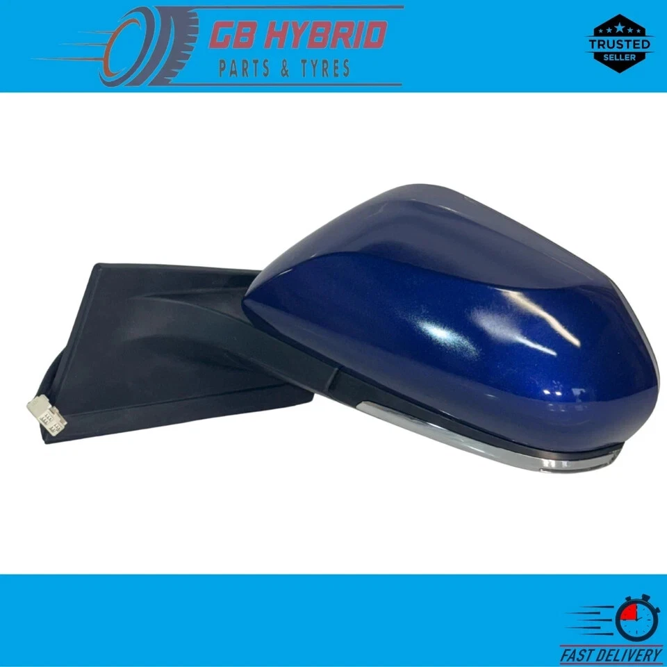 Espejo retrovisor lateral para pasajero Toyota Prius 2016-2022 azul eléctrico plegable térmico Foto 2 de 4