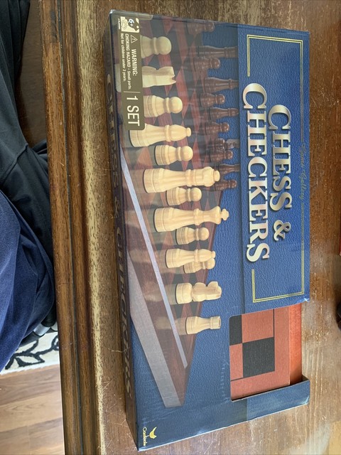 Game Gallery Chess & Checkers Wood Set for sale online | eBay