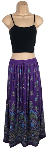 Sequin Party Skirt Summer Bohemian Maxi New Hippie Long 8 10 12 14 16 18 20 22 - Picture 41 of 85