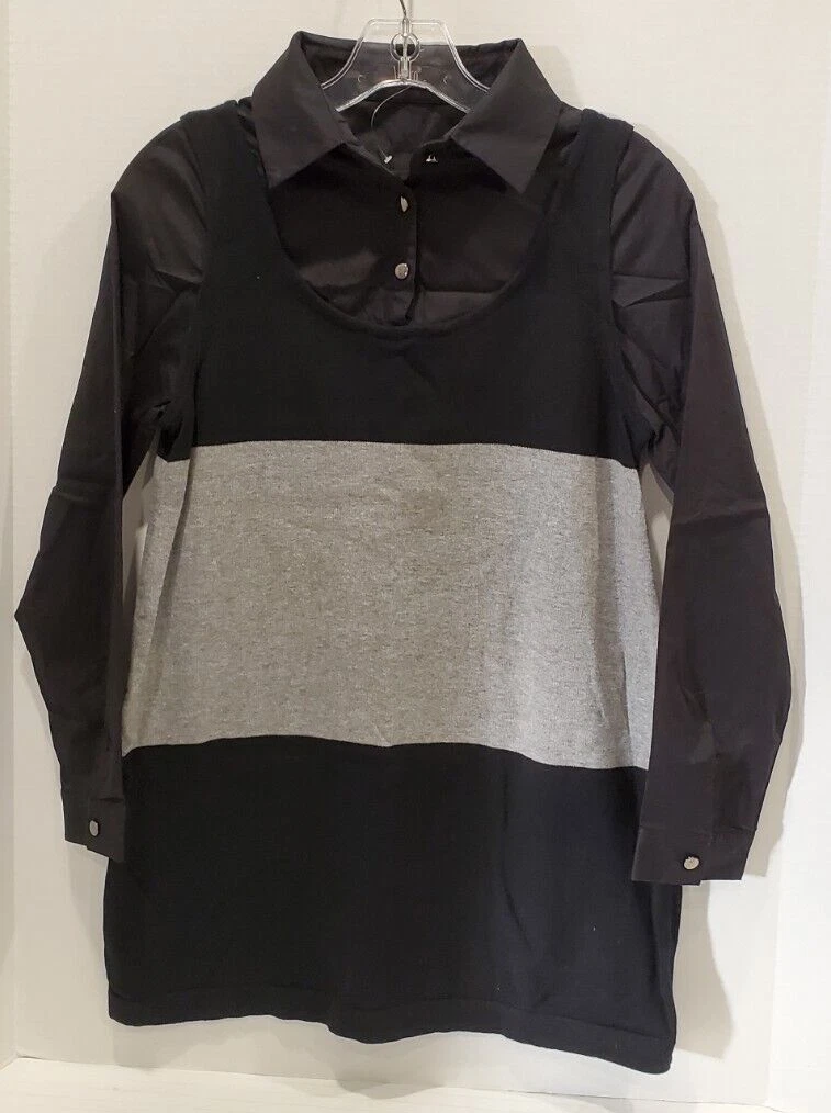 Black collared sweater outlet
