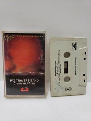 Pat Travers - Crash & Burn 1980 Cassette Tape - Rare