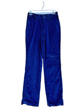 Vintage Woman's Calvin Klein Purple Velour Pants Size 6