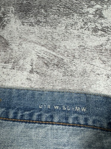 Saint Laurent Paris Straight Blue Denim Made in Japan YSL Luxury Jeans Trousers - Picture 22 of 24