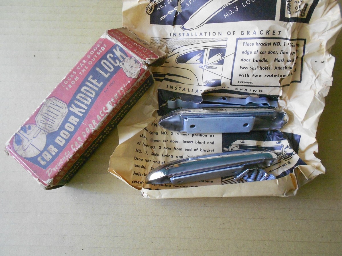希少 デッドストック 90年代  SAFETY ARIZONA Vintage Chapman Safety Car Door Kiddie Lock Kit 1-828 NOS in Box