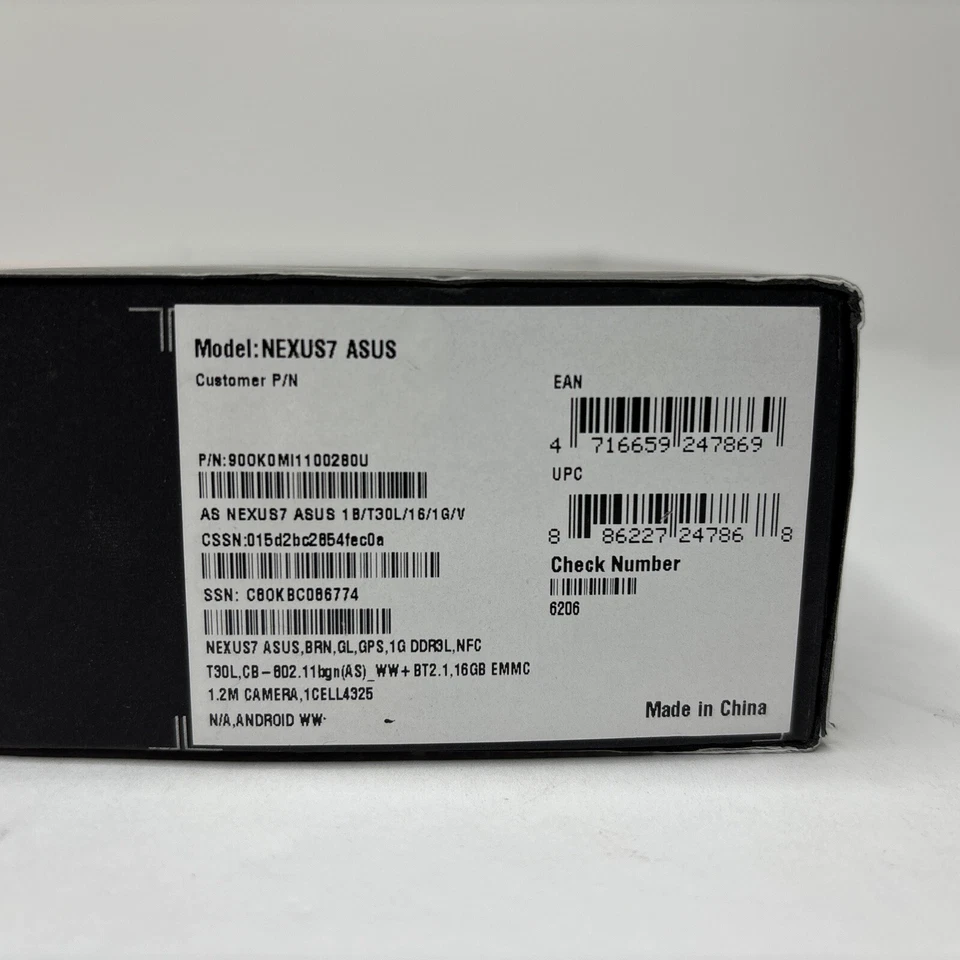 Nexus 7 (1st Generation) 16 GB, Wi-Fi, 7in - Black Open Box Complete Tested - Image 2 of 4