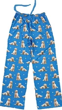 Goldendoodle Unisex Lightweight Cotton Blend Pajama Bottoms- Large