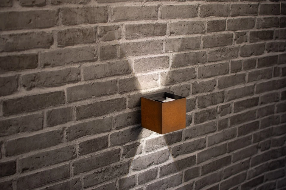 Wandlampe Wandleuchte Wandstrahler Außenleuchte Gartenfassung Rost Edelrost 559 - Bild 4 von 4