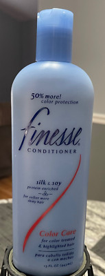 FINESSE SILK & SOY COLOR CARE HAIR CONDITIONER 15 OZ