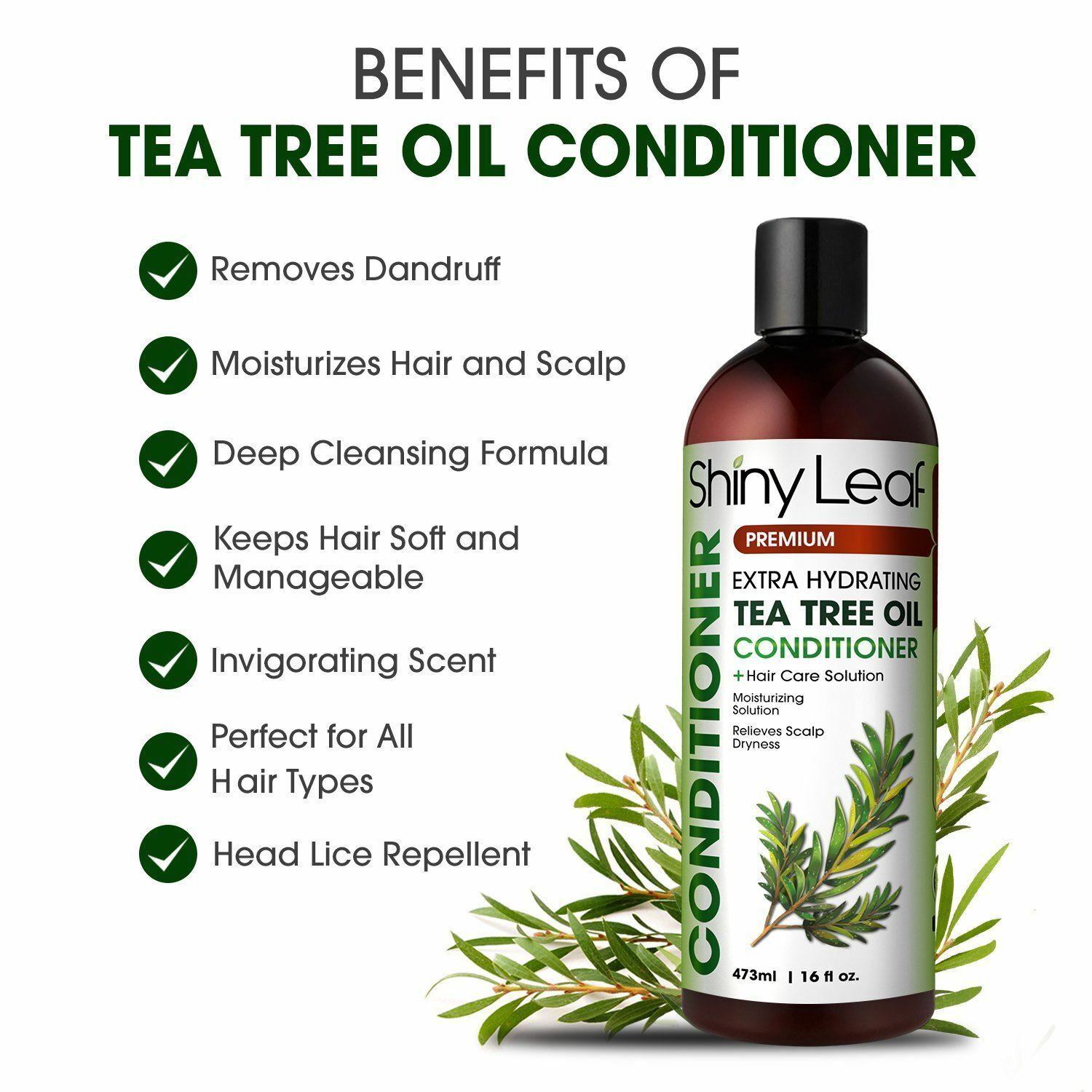 Tea Tree Oil Shampoo And Conditioner Anti Dandruff Formula