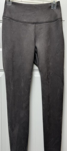 White House Black Market Women's Gray Faux Suede Runway Leggings Size 4