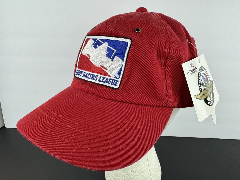 Indy Racing League ~ Boné pai chapéu alça carro IRL ~ bordado vermelho novas etiquetas - Imagem 3 de 4