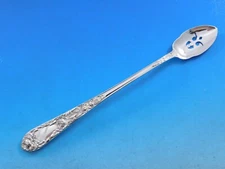 Rose By Kirk Sterling Silver Olive Spoon Pierced Long 7 1/2" Custom Made