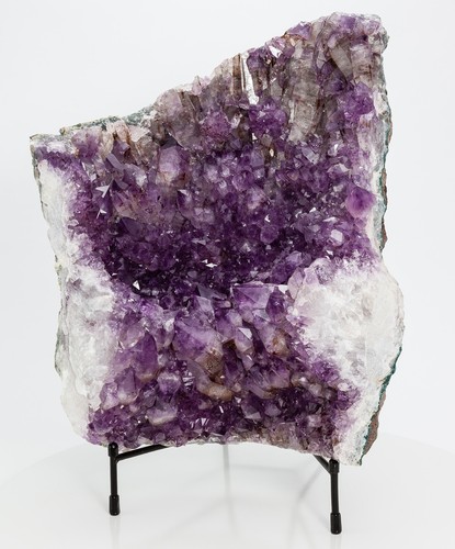 Ametista Quarzo Cristallo Grappolo Geode Decorazione Cattedrale Brasile 17,60 libbre H1810 - Foto 3 di 11