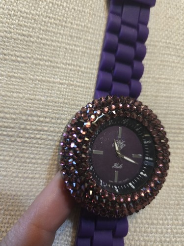 Kirks Folly Fairy Halo Sparkle Silicone Watch - Purple - Picture 3 of 11