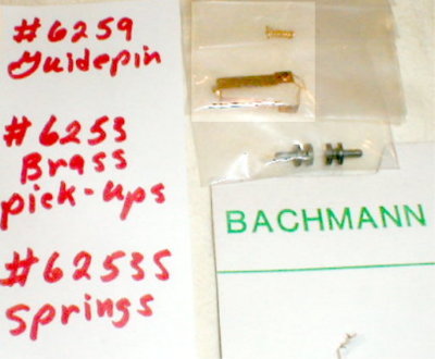 Slot Car Spring Kit Slot Car Guide Pin Springs Brass Pick-ups Kit Bachmann Bros Supertrax 1 ...