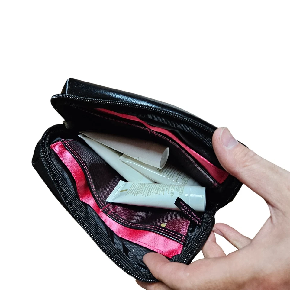 Bolsa de viaje cosmética maquillaje novia Mary Kay MK bolsa con 4 piezas manos satinadas Foto 4 de 4