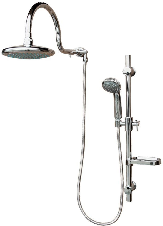 Aqua 3-Spray Handshower and Showerhead Combo Kit with Wall Bar Shower Kit in Chrome Finish Aqua 3-Spray Handshower and Showerhead Combo Kit with Wall Bar Shower Kit in Chrome Finish