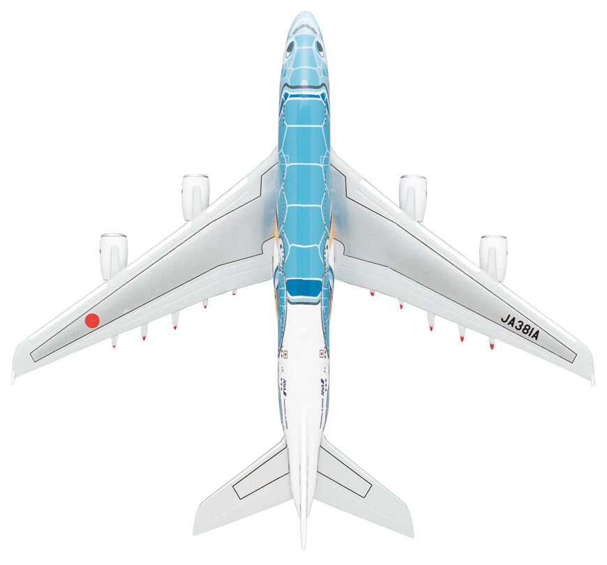 NEW ALL NIPPON AIRWAYS TRADING 1/500 A380 JA381A ANA Blue NH50091