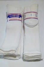 Physician's Choice Diabetic OTC Socks, L 10-13, White, 6 pairs
