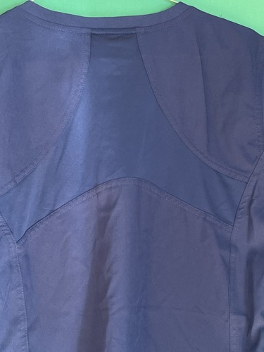 Med Couture Energy Women’s Racerback V-Neck Shirttail Scrub Top - Picture 9 of 11