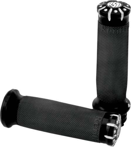 Roland Sands Design [0063-2036-BM] Grips Gloss Black Chrono