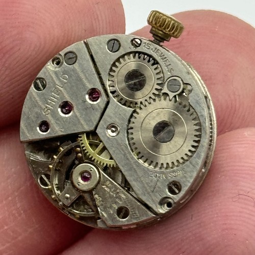19.7mm Shield Peseux P 220 Manual Wind Swiss Made 15 Jewels Watch Movement PARTS - Picture 5 of 16