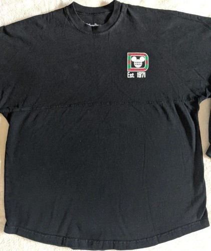Disney Parks Spirit Jersey Walt Disney World Tee 1971 Epcot Shirt Medium Black - Bild 2 von 13