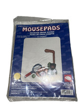 Mousepads Counted Cross Stitch Sports 1517 New Factory Sealed Janlynn 8"x9.5"