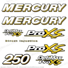 Fits Mercury 250hp ProXS Decal Kit - Yellow