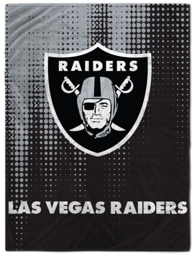 Las Vegas Raiders NFL 60'' x 80'' Half Tone Drip Fleece Blanket-W18062646178