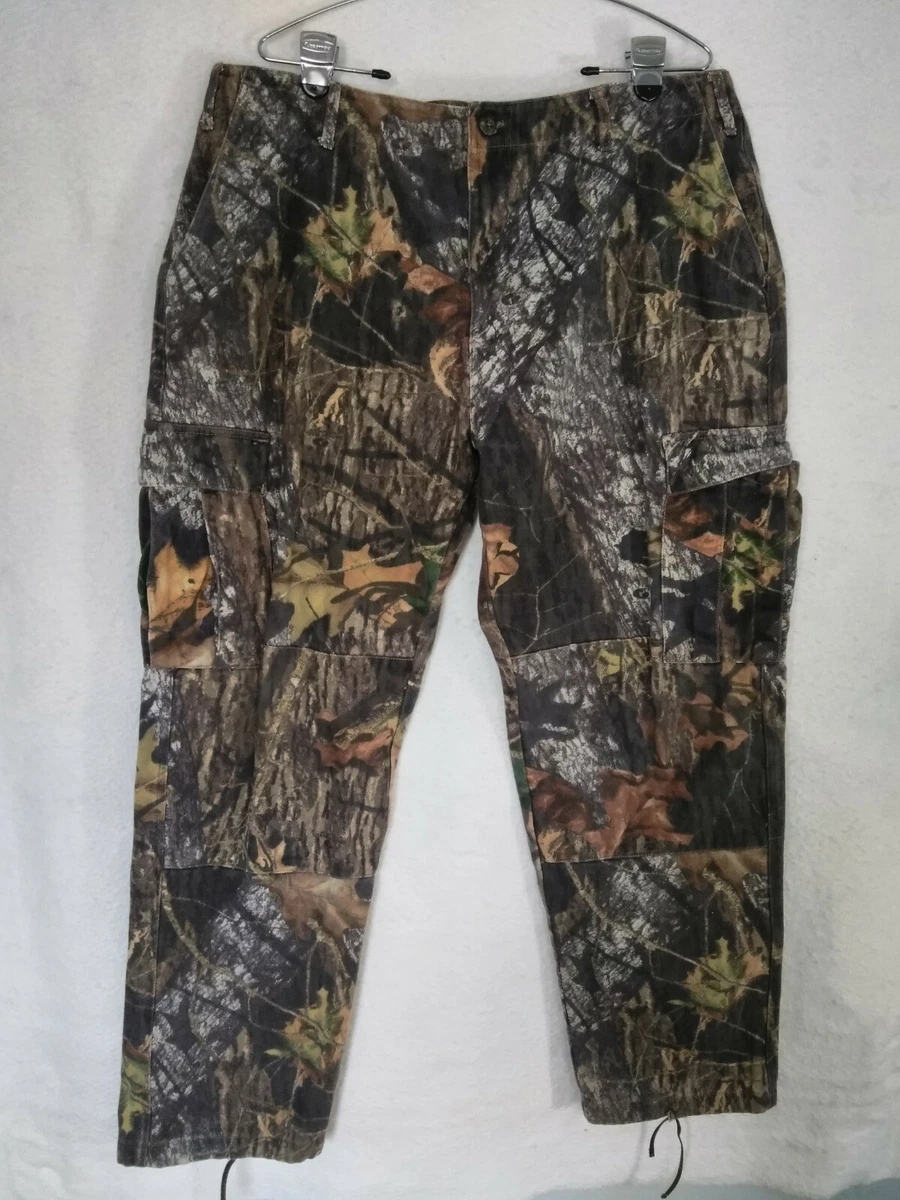 Mossy Oak Men s Camo Cargo Pants Side Elastic Waistband Size 4o